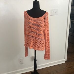 Free People Crashing Waves Cotton Pullover, sz Medium